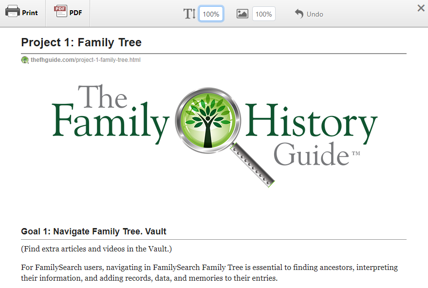 Printing The Family History Guide – The Family History Guide Blog