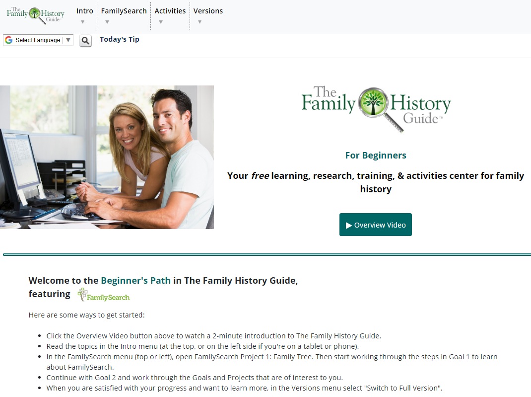 New: The Beginner’s Path – The Family History Guide Blog